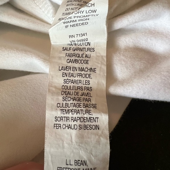 Vintage L.L. Bean White Cotton Apparel - Picture 2 of 5